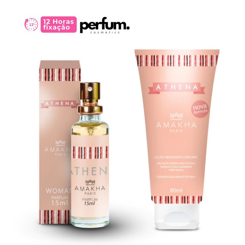 Kit Perfume 15ml + Hidratante 80ml Athena - Amakha Paris