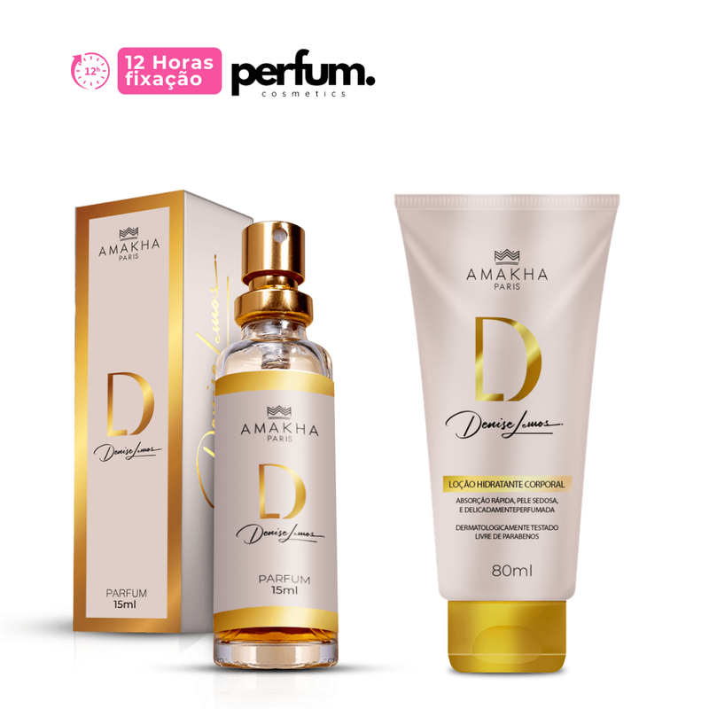 Kit Perfume 15ml + Hidratante 80ml D - Amakha Paris